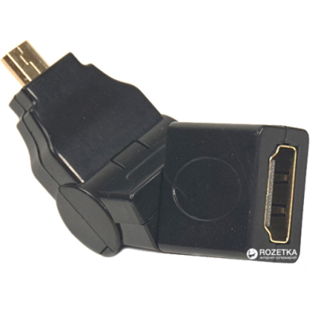PowerPlant Перехідник HDMI AF to micro HDMI AM, 360 degree PowerPlant (CA910618)
