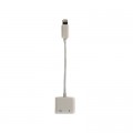 PowerPlant Перехідник Lightning 2in1, Audio 3.5mм to Lightning PowerPlant (CA910427)