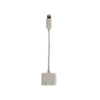 Перехідник Lightning 2in1, Audio 3.5mм to Lightning PowerPlant (CA910427)