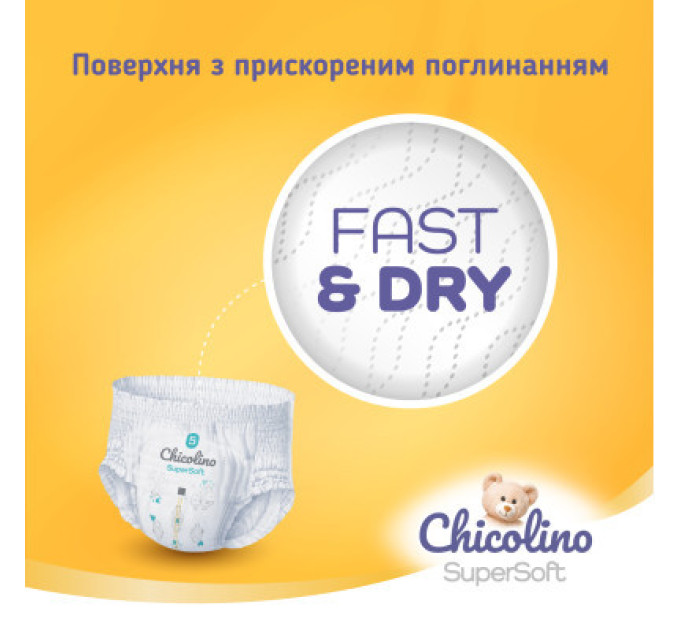 Chicolino Підгузки Chicolino Super Soft Розмір 6 (16+ кг) 30 шт (4823098414469)
