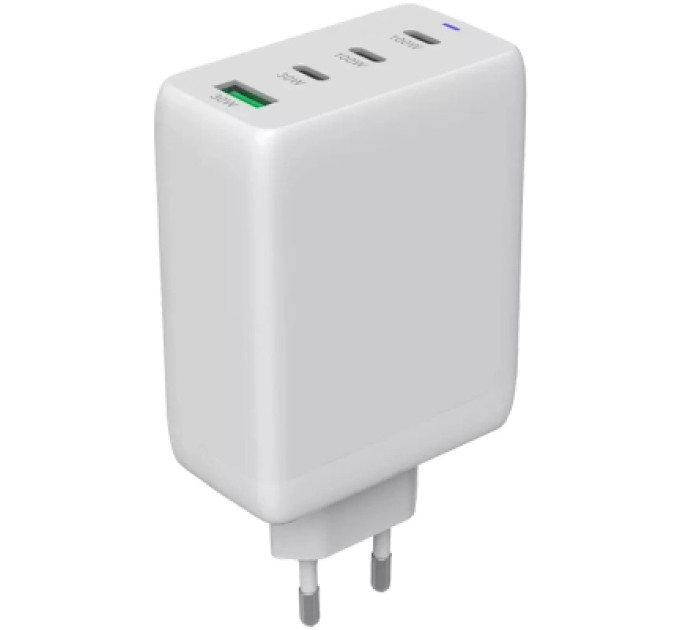 Canyon Зарядний пристрій Canyon CU100ACC GaN 100W 3xPD 1xQC EU White (CNS-CUW100ACC)
