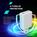 Canyon Зарядний пристрій Canyon CU100ACC GaN 100W 3xPD 1xQC EU White (CNS-CUW100ACC)