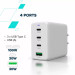 Canyon Зарядний пристрій Canyon CU100ACC GaN 100W 3xPD 1xQC EU White (CNS-CUW100ACC)