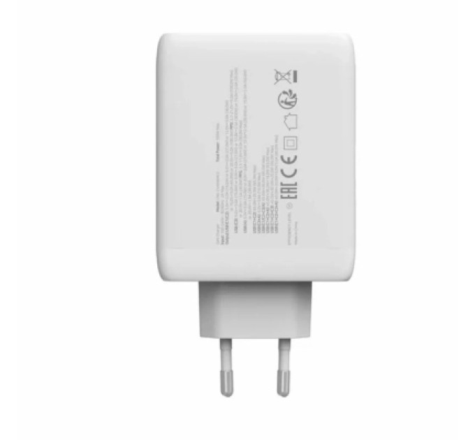 Canyon Зарядний пристрій Canyon CU100ACC GaN 100W 3xPD 1xQC EU White (CNS-CUW100ACC)