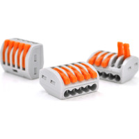 З'єднувач кабелю 5-pin аналог WAGO K222-415, 15штпак Voltronic (K222-415/15)