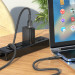 HOCO Дата кабель USB 2.0 AM to Lightning 1.2m 2.4A nylon aluminum U110 black HOCO (6931474770561)