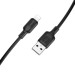 BOROFONE Дата кабель USB 2.0 AM to Lightning 1.0m Lenny silicone BX113 black BOROFONE (6941991115394)
