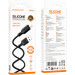 BOROFONE Дата кабель USB 2.0 AM to Lightning 1.0m Lenny silicone BX113 black BOROFONE (6941991115394)