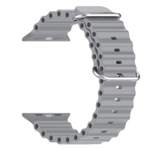 Armorstandart Ремінець до смарт-годинника Armorstandart Ocean Band для Apple Watch 49/46/45/44/42 (Series 1-3) Cloudy Grey (ARM85141)