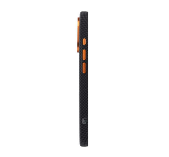 Armorstandart Чохол до мобільного телефона Armorstandart LikeCarbon2 SE MagCase Apple iPhone 17 Kevlar Black Orange (ARM89163)