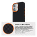 Armorstandart Чохол до мобільного телефона Armorstandart LikeCarbon2 SE MagCase Apple iPhone 17 Kevlar Black Orange (ARM89163)