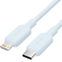 Дата кабель USB-C to Lightning 1.0m PD27W PVC blue Vention (LAKSF)