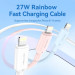 Vention Дата кабель USB-C to Lightning 1.0m PD27W PVC blue Vention (LAKSF)