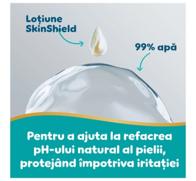 Pampers Дитячі вологі серветки Pampers Гармонія аква 60 шт (8006530140171)