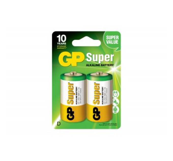 Gp Батарейка Gp D Super Alkaline LR20 * 2 (13A-U2 / 4891199000003)