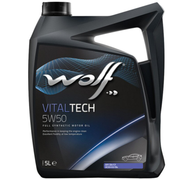 Wolf Моторна олива Wolf VITALTECH 5W50 5л (8314728)