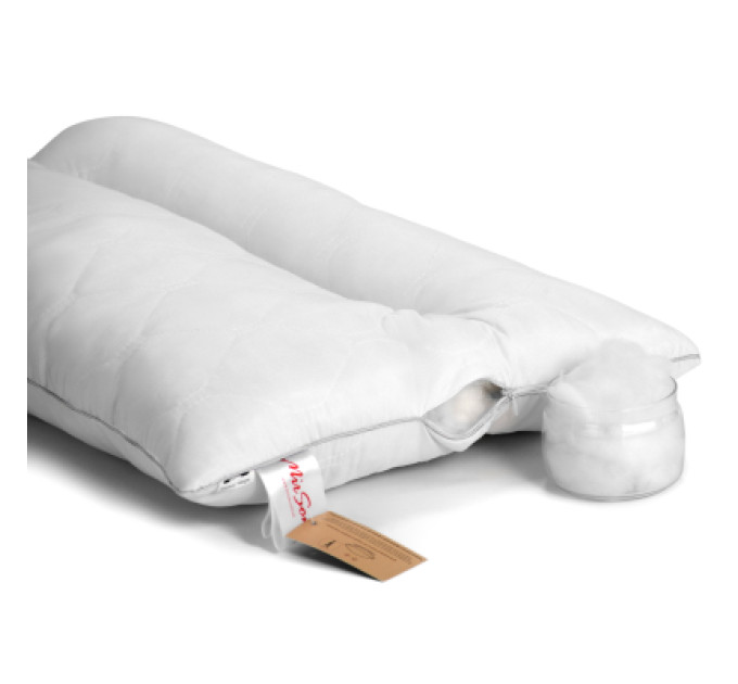 MirSon Подушка MirSon ортопедична Deluxe Eco Silver 181 Середня 50x70 см (2200000398529)