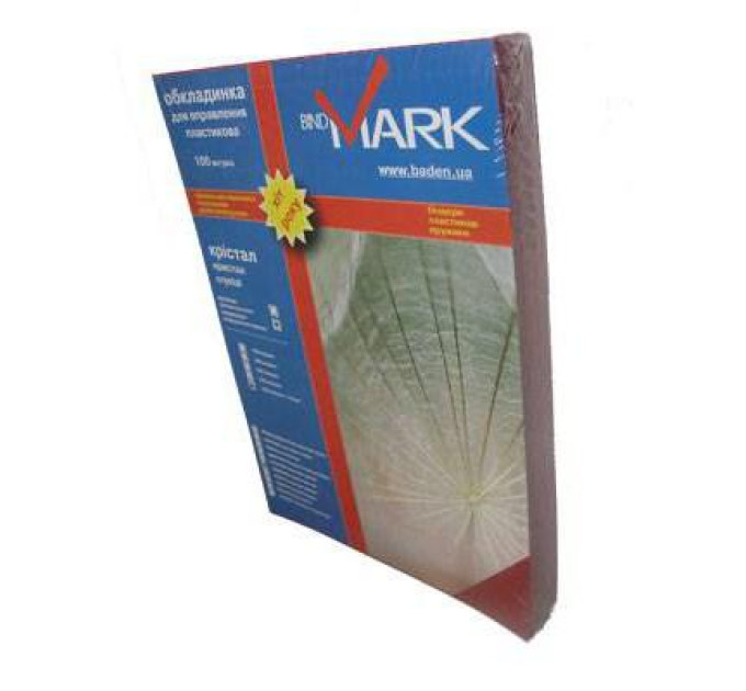 bindMARK Обкладинка для палітурки bindMARK пл. Кристалл А4 180 мкн (100 шт.) синяя (40023)