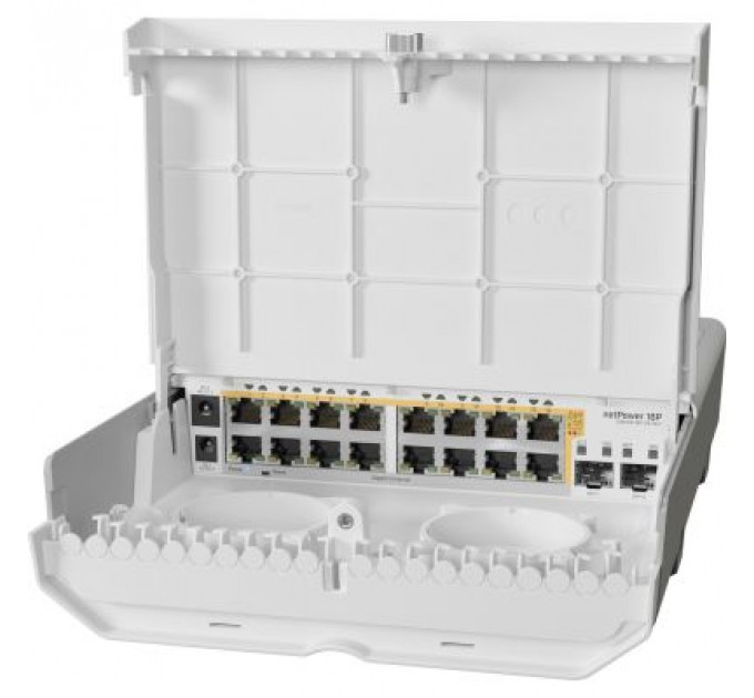 Комутатор мережевий Mikrotik CRS318-16P-2S+OUT