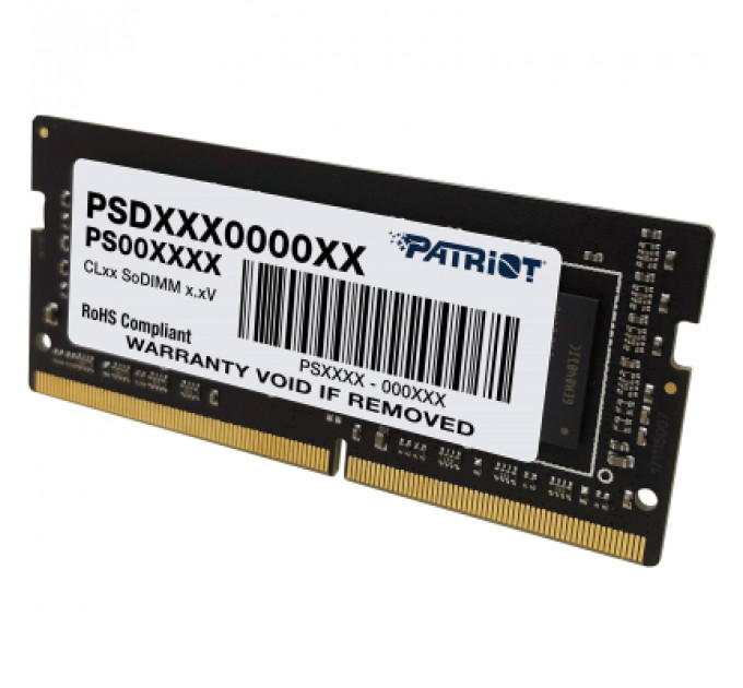 Модуль пам'яті для ноутбука SoDIMM DDR4 16GB 2666 MHz Signature Line Patriot (PSD416G266681S)