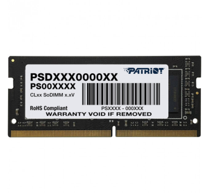 Модуль пам'яті для ноутбука SoDIMM DDR4 16GB 2666 MHz Signature Line Patriot (PSD416G266681S)