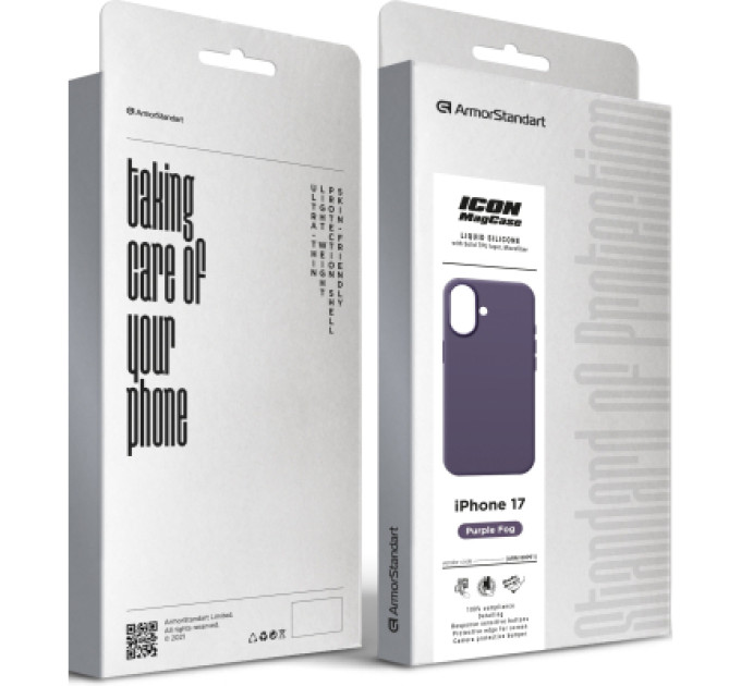 Armorstandart Чохол до мобільного телефона Armorstandart ICON2 MagCase Apple iPhone 17 Purple Fog (ARM88991)