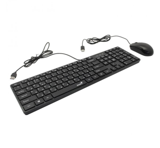 Комплект Genius C-126 SlimStar USB Black Ukr (31330007407)