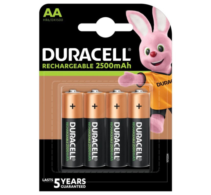 Duracell Акумулятор Duracell DX1500 Ni-MH AA/HR06 2500 mAh BL 4шт