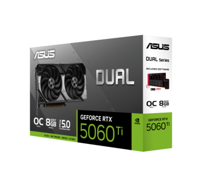 ASUS Відеокарта ASUS GeForce RTX5060Ti 8Gb DUAL OC (DUAL-RTX5060TI-O8G)