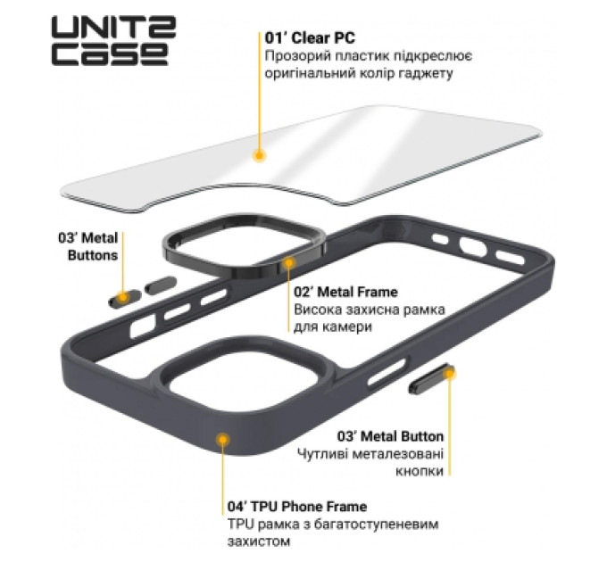 Armorstandart Чохол до мобільного телефона Armorstandart UNIT2 Apple iPhone 14 Black (ARM69937)