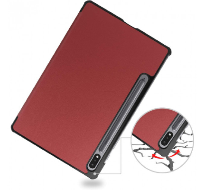 Чохол до планшета BeCover Smart Case Samsung Tab S9 (SM-X710/SM-X716)/S9 FE (SM-X510/SM-X516B) 11.0" Red Wine (709893)