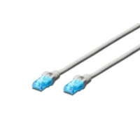 Патч-корд 10м, UTP, cat.5e, AWG 26/7, CCA, PVC, grey Digitus (DK-1512-100)