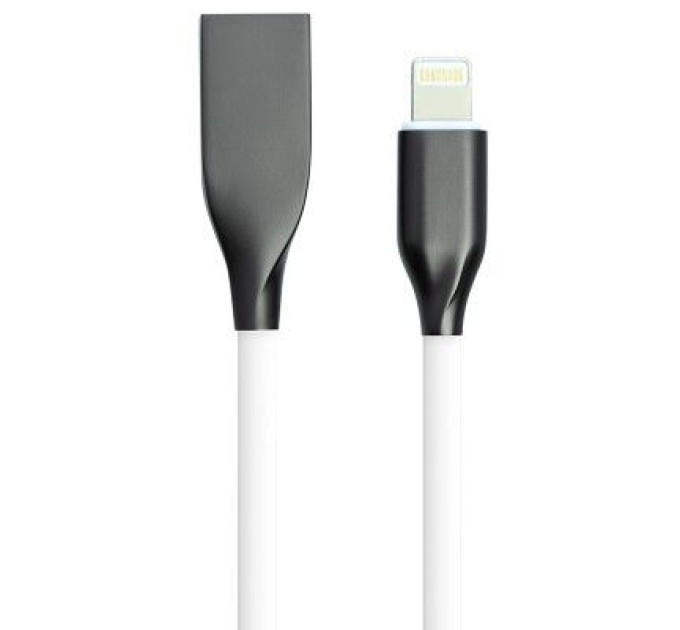 PowerPlant Дата кабель USB 2.0 AM to Lightning 1.0m white PowerPlant (CA910724)