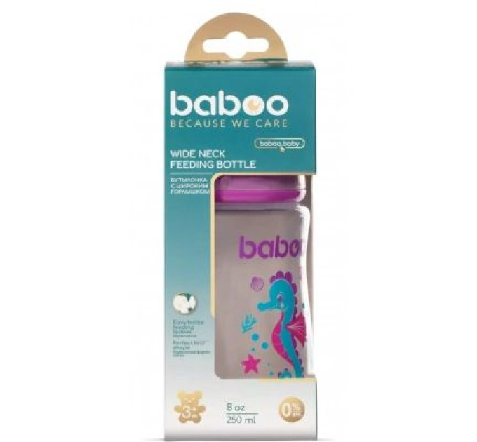 Baboo Пляшечка для годування Baboo Морський коник 250 мл (3-114)