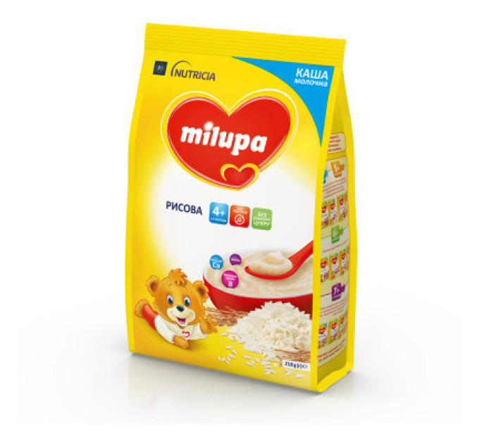 Milupa Дитяча каша Milupa Рисова молочна 210г (5900852931178)