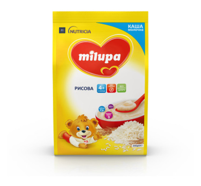 Milupa Дитяча каша Milupa Рисова молочна 210г (5900852931178)
