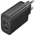 Vention Зарядний пристрій Vention 2xUSB 38W (USB-C+USB-A) PD+QC3.0 black (FBIB0-EU)