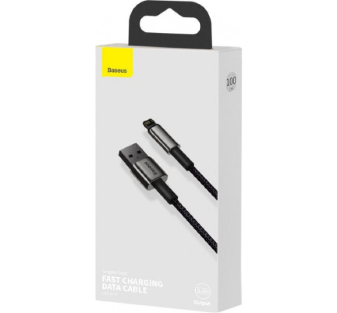 Baseus Дата кабель USB 2.0 AM to Lightning 2.0m 2.4A black Baseus (CALWJ-A01)
