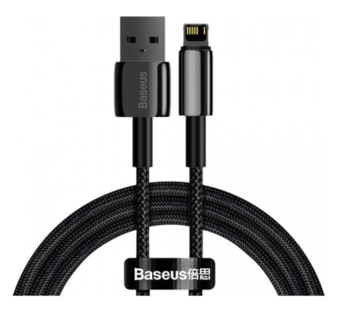 Baseus Дата кабель USB 2.0 AM to Lightning 2.0m 2.4A black Baseus (CALWJ-A01)