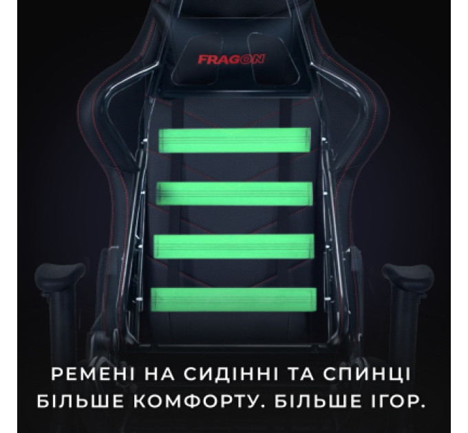 FragON Крісло ігрове FragON 2X Series White/Black (FRGN_2X_R2_WHITE)