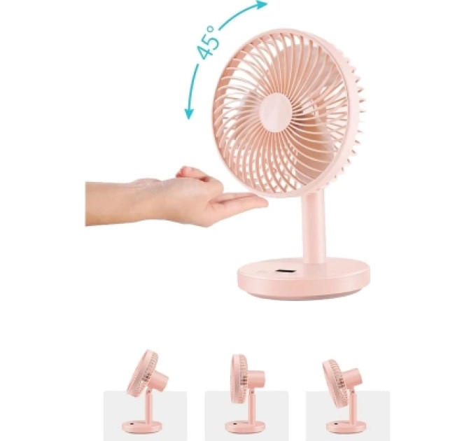 Jisulife Вентилятор Jisulife Desktop small fan 01 Pink