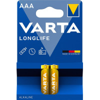 Батарейка VARTA LONGLIFE AAA BLI 2 ALKALINE 04103101412