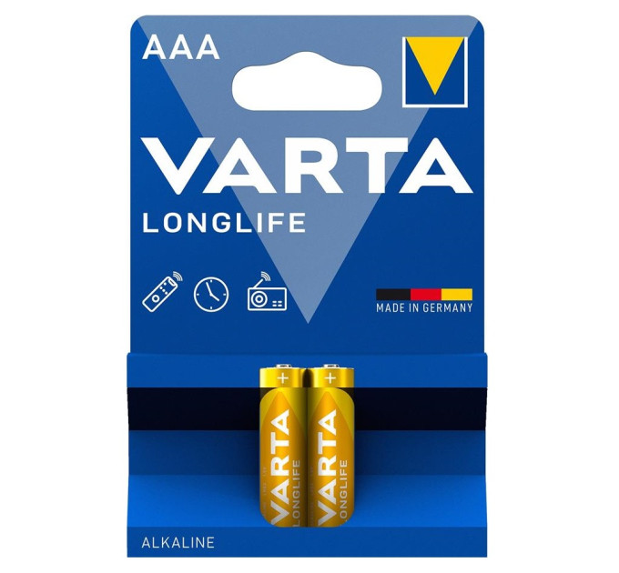Varta Батарейка VARTA LONGLIFE AAA BLI 2 ALKALINE 04103101412
