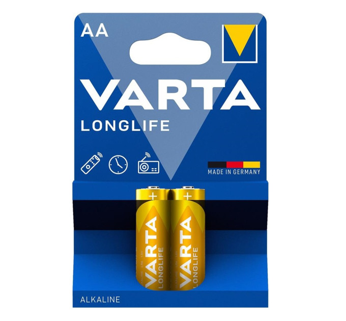 Varta Батарейка VARTA LONGLIFE AA BLI 2 ALKALINE 04106101412
