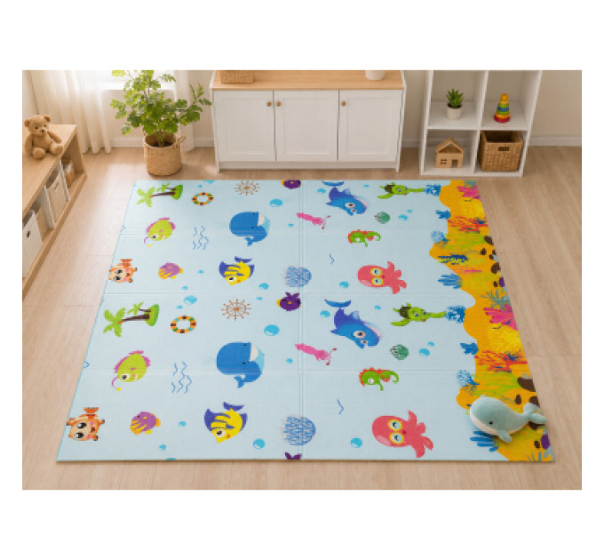 XoKo Childcare Дитячий килимок XoKo Childcare двосторонній термокилимок 200 × 180 х 0,8 см (XK-CHC-20-18-CRP1)