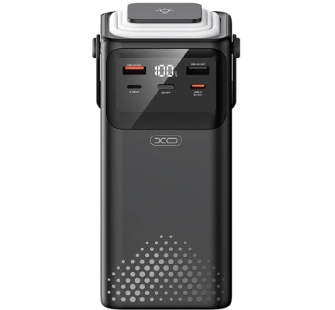 XO Батарея універсальна XO 50000mAh, PD/20W, QC/22,5W, Lamp, black (XO-PR286-BK)