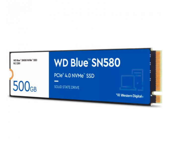 Накопичувач SSD M.2 2280 500GB SN580 Blue WD (WDS500G3B0E)
