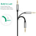 Кабель мультимедійний 3.5mm M to 3.5mm M 0.5m AV119 black Ugreen (10732)