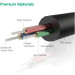 Кабель мультимедійний 3.5mm M to 3.5mm M 0.5m AV119 black Ugreen (10732)