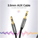 Кабель мультимедійний 3.5mm M to 3.5mm M 0.5m AV119 black Ugreen (10732)